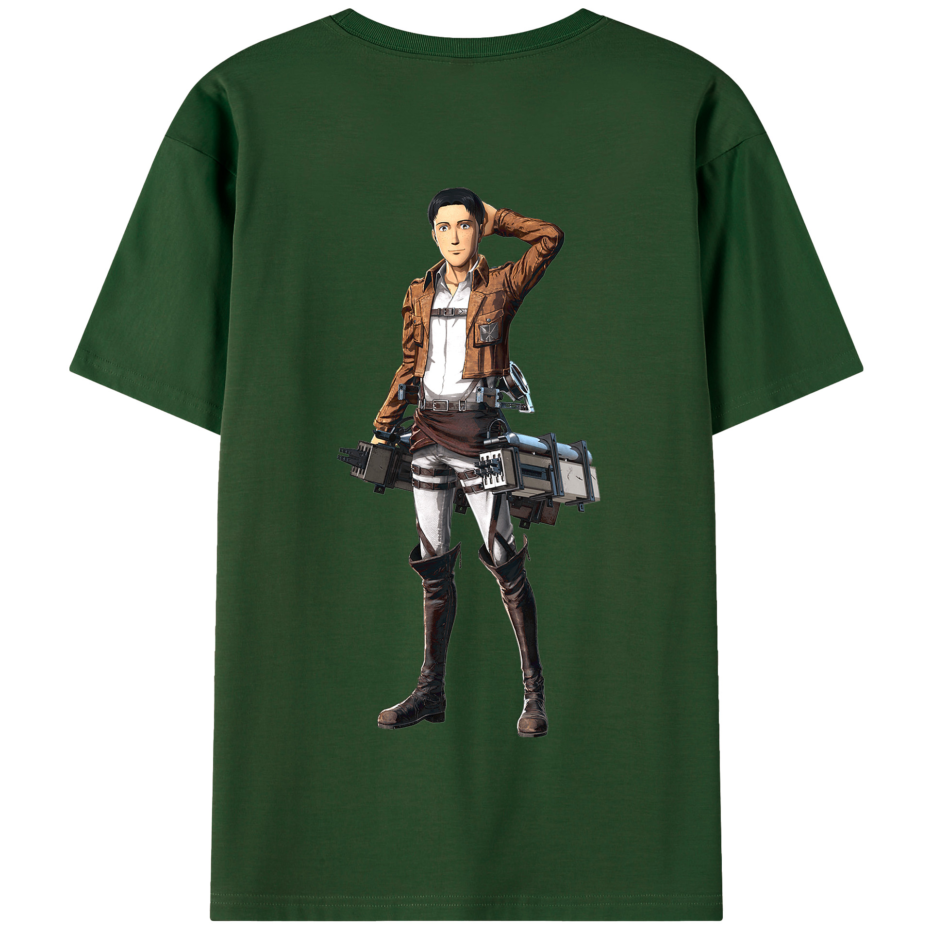 （画像用） 進撃の巨人 Attack on Titan 綿100％半袖Tシャツ（背面プリント）